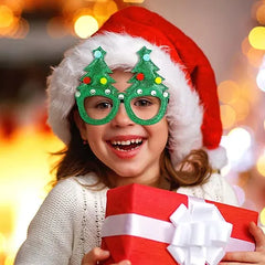 كؤوس حفلات عيد الميلاد البراقة