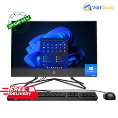 HP AIO 200G4 Ci3 1215U/8GB/256SSD+1 تيرابايت/21.5 بوصة FHD/IRON G (5W7Z7ES) ويندوز 11 برو