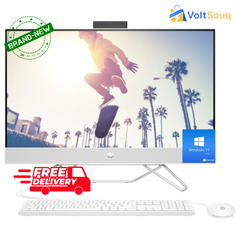 HP AIO 27-CB1126nh Intel® Core™ Ci5-1235U 16 جيجابايت 512 جيجابايت SSD 27 بوصة FHD غير لمس WIN 11 PRO أبيض، ضمان لمدة عام في الشرق الأوسط