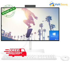 اتش بي AIO 24-CB1025NH/INTEL I5-1235U/8 جيجا/512 جيجا اس اس دي/23.8 بوصة/انجليزي/ابيض ويندوز 11 برو