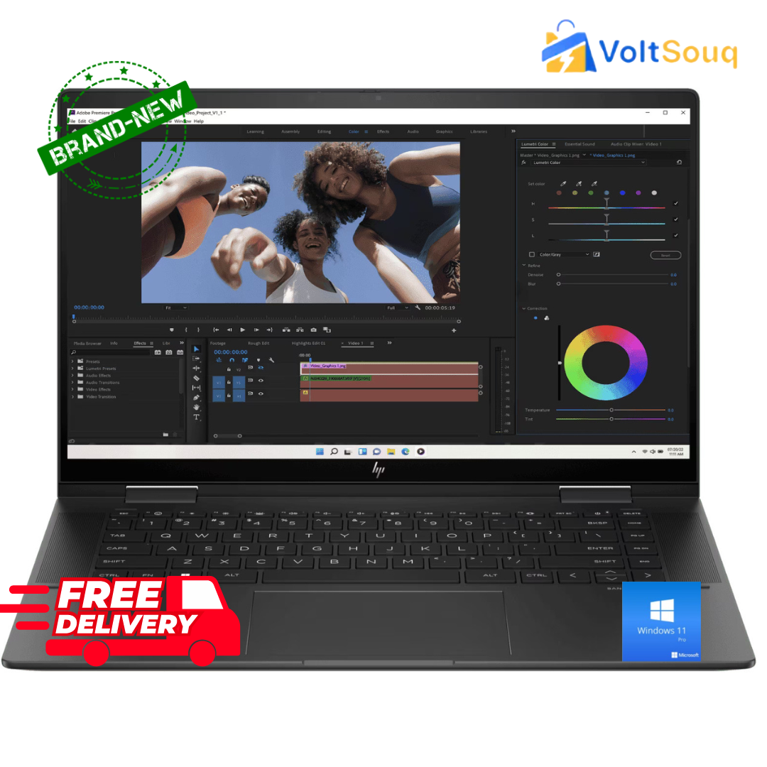 HP Envy x360 15es 0053 DX-- Core™ i7-13 TH 1355 U 16 جيجا رام، 512 SSD 15.6 بوصة شاشة (1920x1080) شاشة لمس BT كاميرا ويب ويندوز 11 هوم