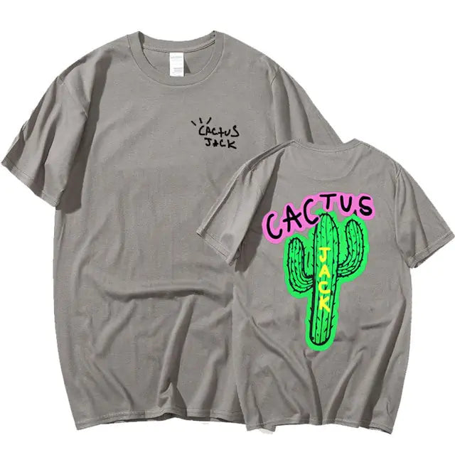 Cactus Print Couple Harajuku T-Shirts