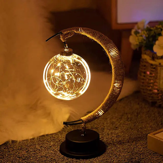 مصباح القمر ثلاثي الأبعاد LED