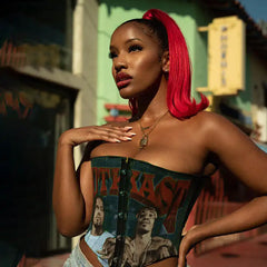 Outkast Cropped Corset Tube Top