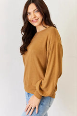 تي شيرت CozyChic بأكمام طويلة