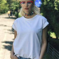 تي شيرت مطبوع عليه عبارة Get Lost Fashion Desert Cactus
