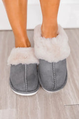 نعال شتوية من الجلد السويدي الناعم