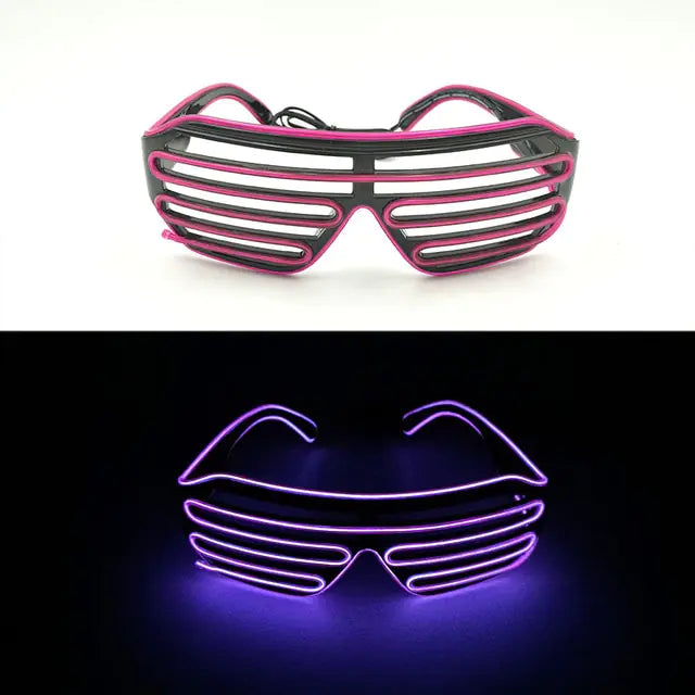 Colorful LED Luminous Glowing Neon Glasses