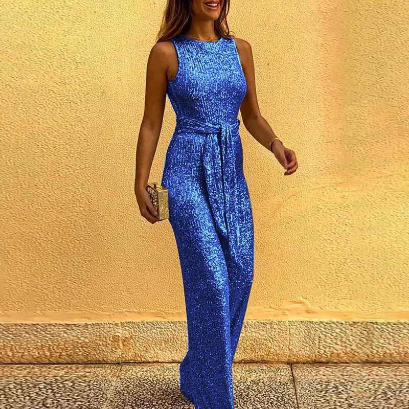 Simple Sequin Jumpsuit