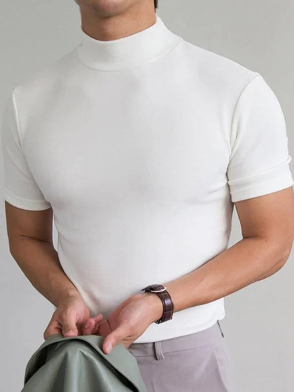 High Neck Anti-Sweat T-Shirt for Men