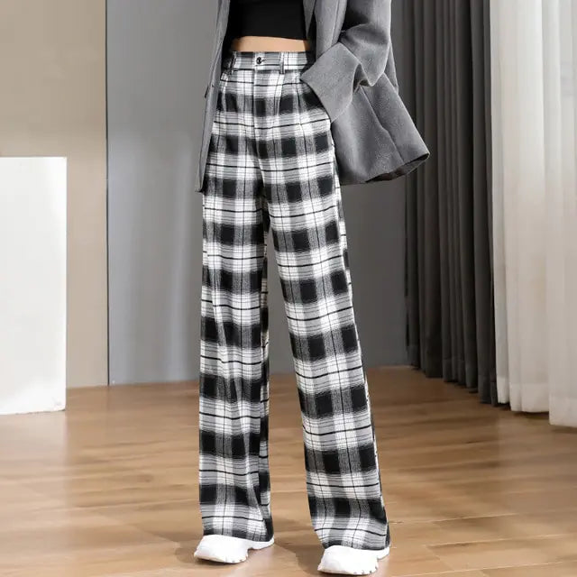 Women's Chic Vintage High Straight Pants