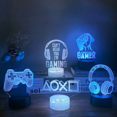 إعداد الألعاب LED ثلاثي الأبعاد بمصباح RGB