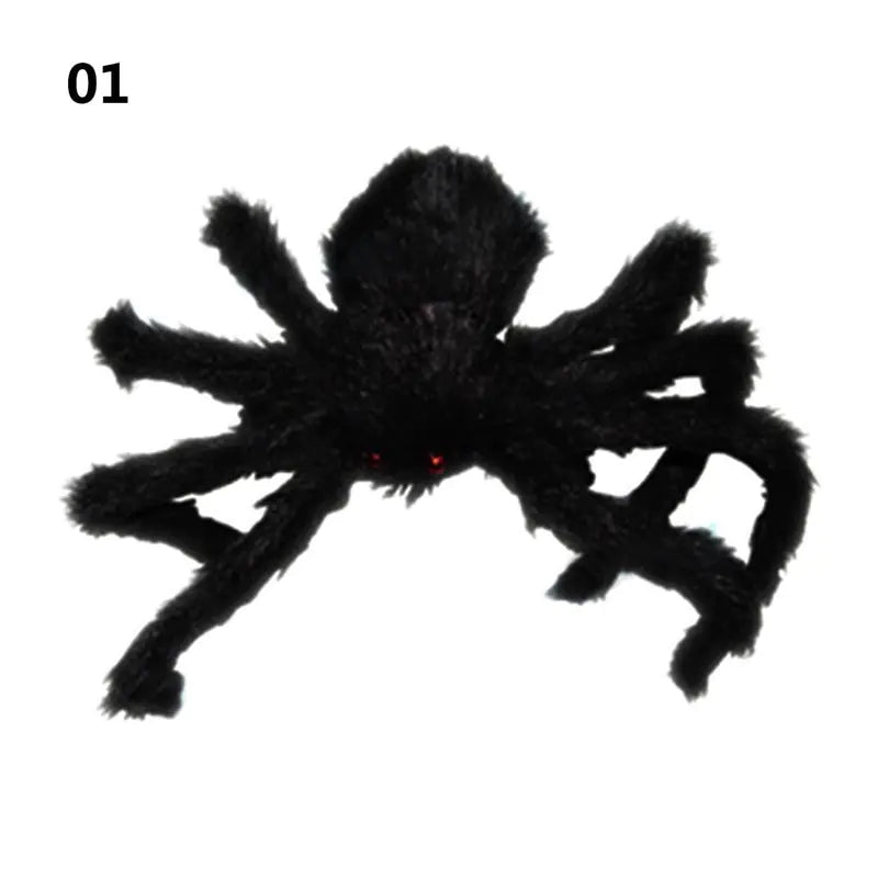 Super Large Plush Spider Made of Wire and Plush