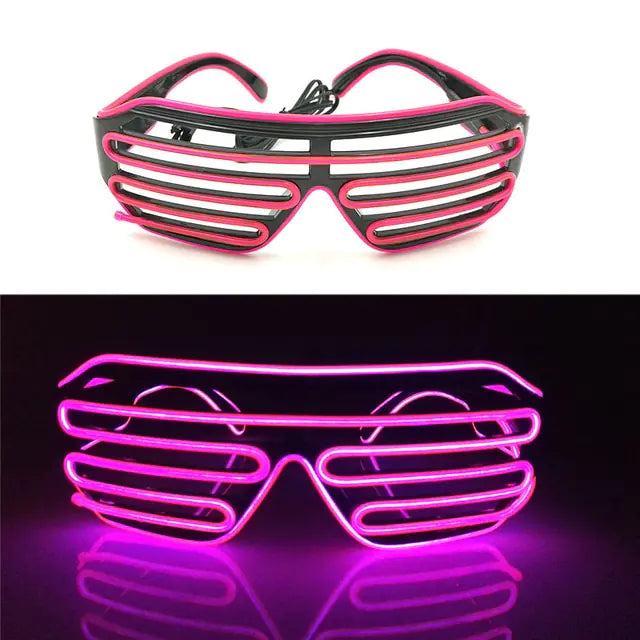 Colorful LED Luminous Glowing Neon Glasses