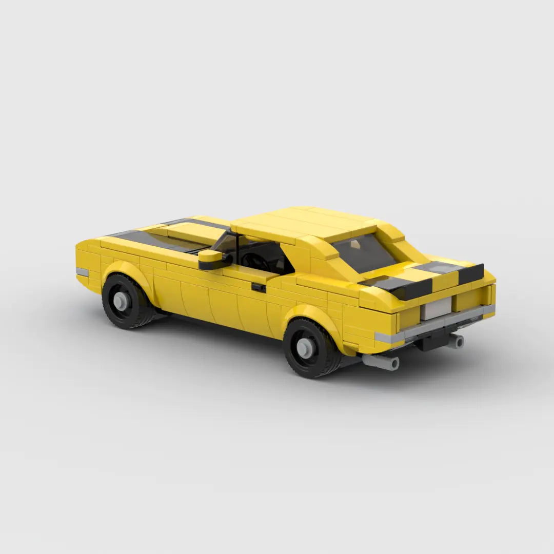 كتلة بناء سيارة سباق رياضية من طراز MOC Nostalgic Camaro Z28