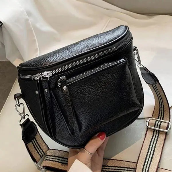 Vintage Leather Crossbody Shoulder Bag