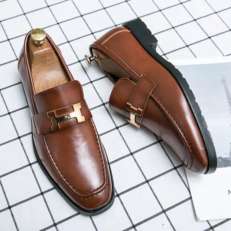 The Roveleto - Italian Fashion style Leather Loafers For Men