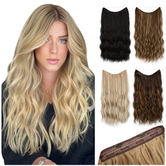 SARLA Synthetic Wave Clip-in Hair Extensions