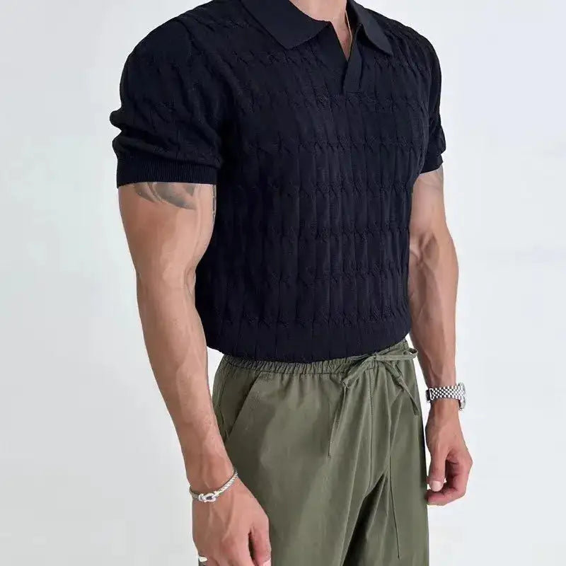 Textured Polo Shirt