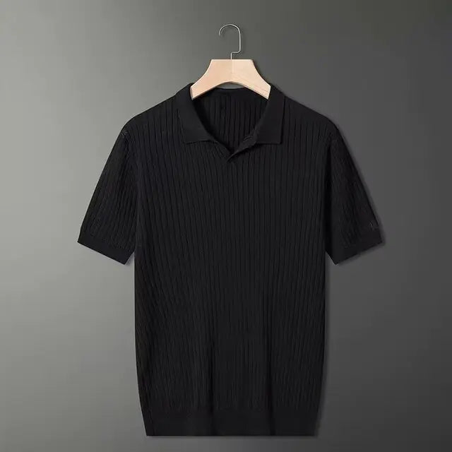 Luxury Knitted Polo Shirt