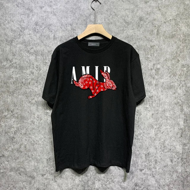 Short Sleeve Graffiti Letter Printed T-shirt