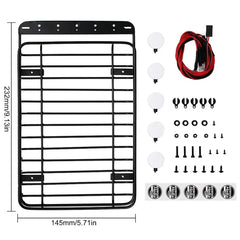 Metal Roof Rack With 5 LED Lights