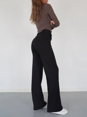 Relaxed Fit Pants Wide Leg Trousers