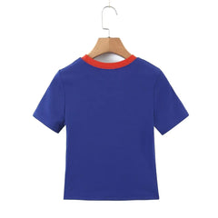 تي شيرت قصير مطبوع عليه Blow Me Graphic Ringer