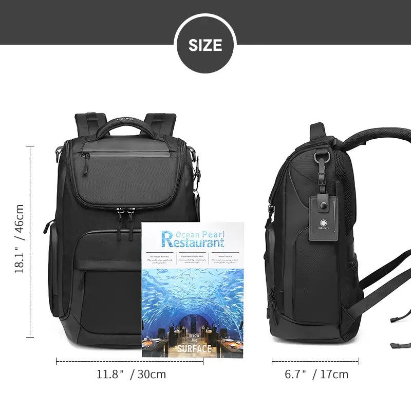 Multifunction Waterproof Laptop Backpack for Men