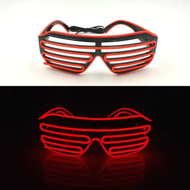 Colorful LED Luminous Glowing Neon Glasses