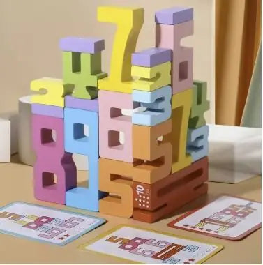 Wooden Digital Building Blocks Bricks Pro