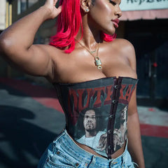 Outkast Cropped Corset Tube Top