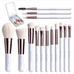 Rechargeable Makeup Brushes with Luminous Mirror
