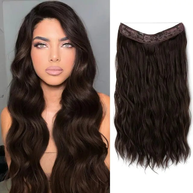 SARLA Synthetic Wave Clip-in Hair Extensions