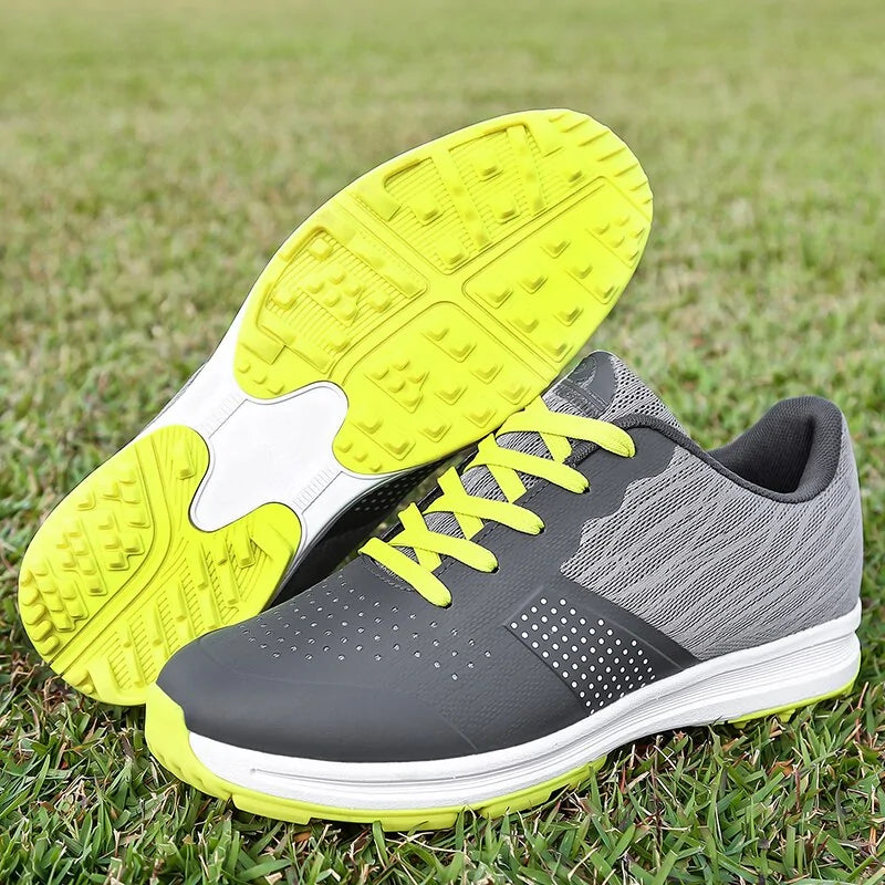 New Waterproof Men Golf Shoes Training Sneakers