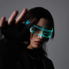 Colorful LED Luminous Glowing Neon Glasses