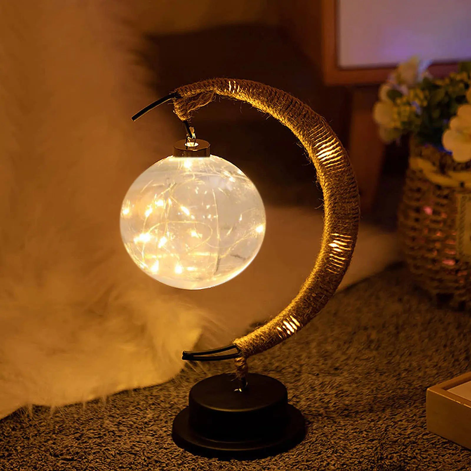 مصباح القمر ثلاثي الأبعاد LED