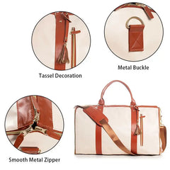 Fashion Large PU Folding Suit Storage Bag