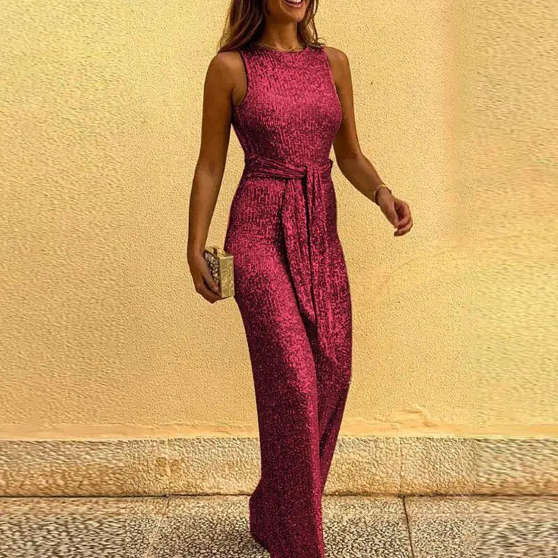 Simple Sequin Jumpsuit