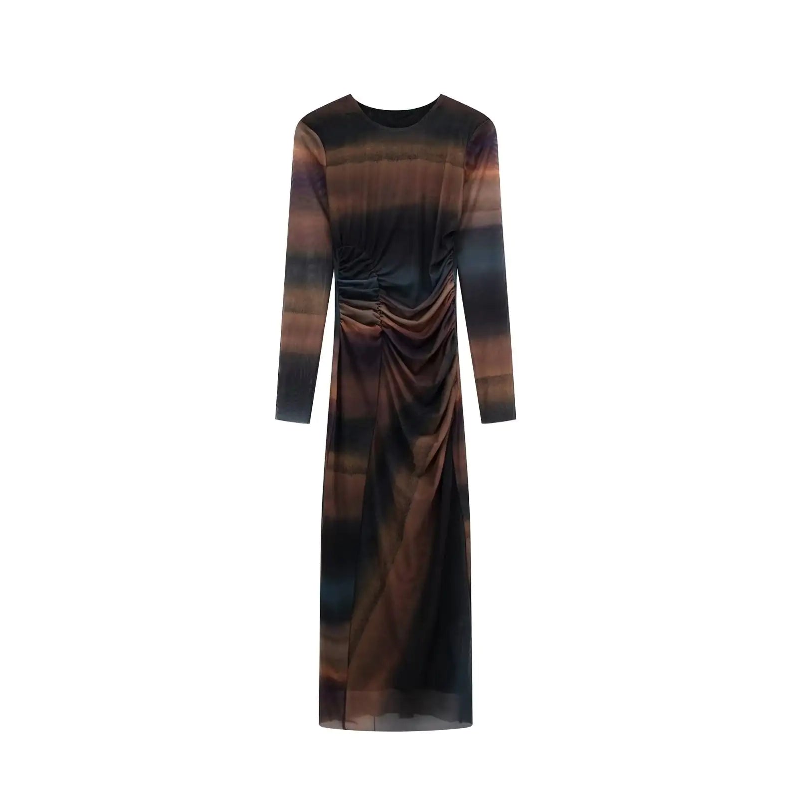 Gradient Tie Dye Mesh Dress