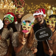 كؤوس حفلات عيد الميلاد البراقة