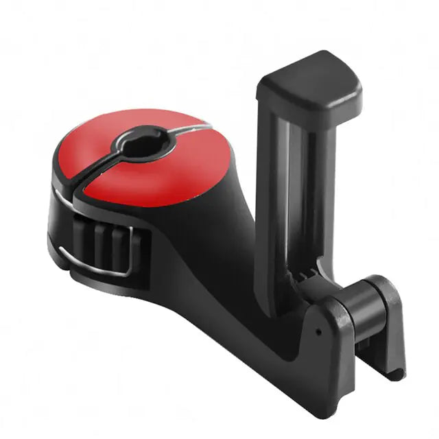 خطاف لمسند رأس السيارة وحامل هاتف 2 في 1