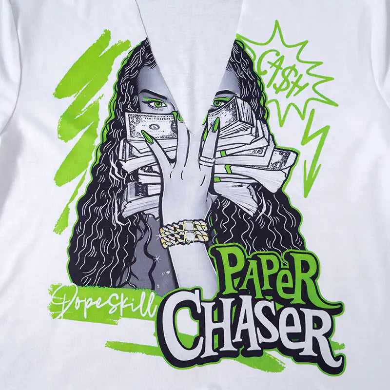 تي شيرت قصير برسومات Paper Chaser