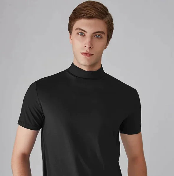 High Neck Anti-Sweat T-Shirt for Men