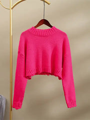 Tassel Knit Crop: Stylish Comfort