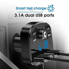 مجموعة مشغل راديو FM وجهاز إرسال بلوتوث للسيارة