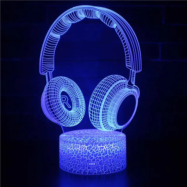 إعداد الألعاب LED ثلاثي الأبعاد بمصباح RGB
