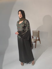 جلابية بشغل شك مع شيلة