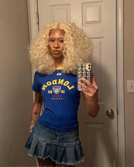 بلوزة قصيرة من Streetwear Gothic Emo Girl