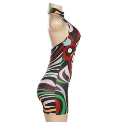 Jade Mock Neck Sleeveless Romper